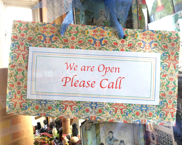 We Are Open Please Call